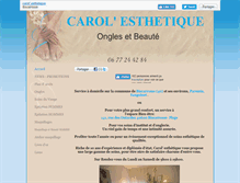 Tablet Screenshot of carolesthetique.com